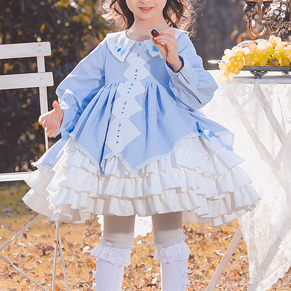 Baby Girl Lolita Lattice Princess Puffy Dress