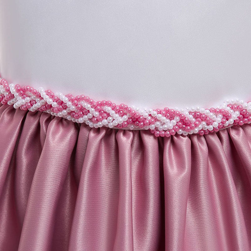 Satin Beaded Princess Dress