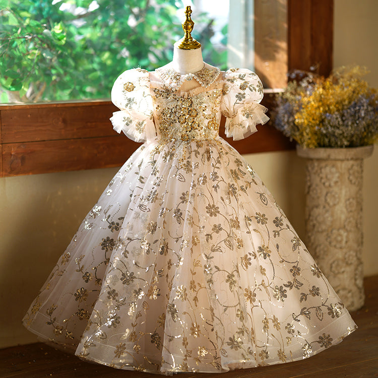 Girl Birthday Dresses Toddler Girl Sequins Pageant Princess Dress