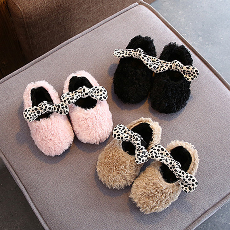 Winter Baby Girl Plush Warm Princess Shoes
