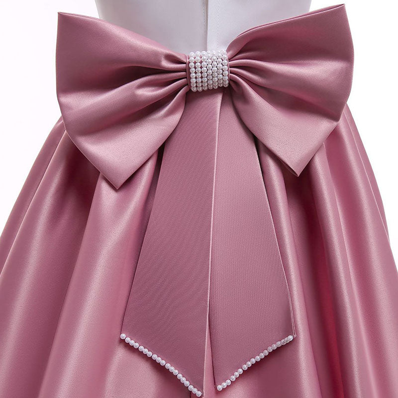 Satin Beaded Princess Dress