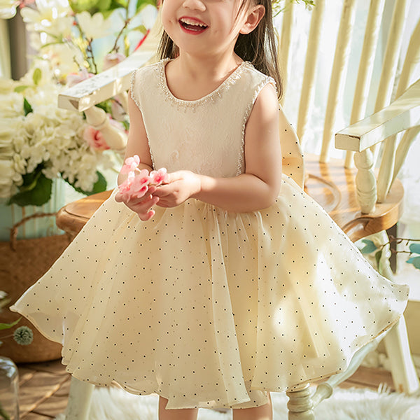 Baby Girl Polka Dots Party Birthday Princess Dress