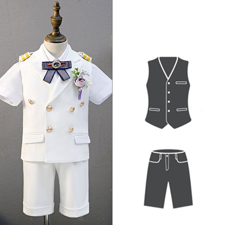 Summer Children's Birthday Costume Formal Suit Set