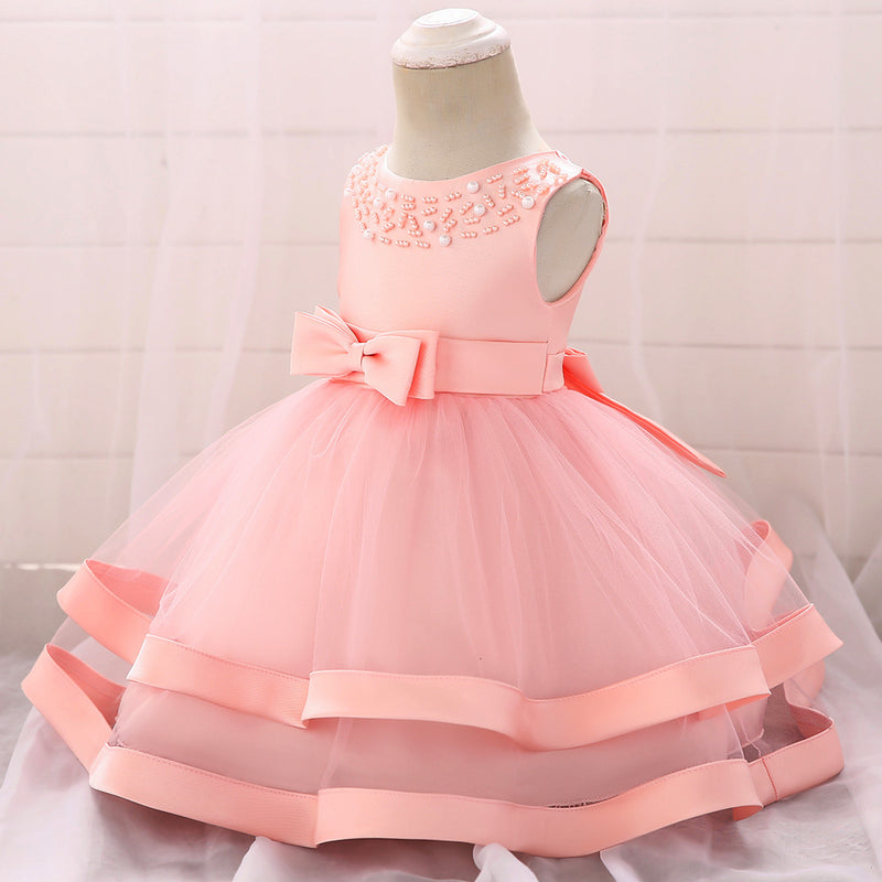 Baby Girl Birthday Party Dress Infant Summer Cozy Embroidery Princess Dress