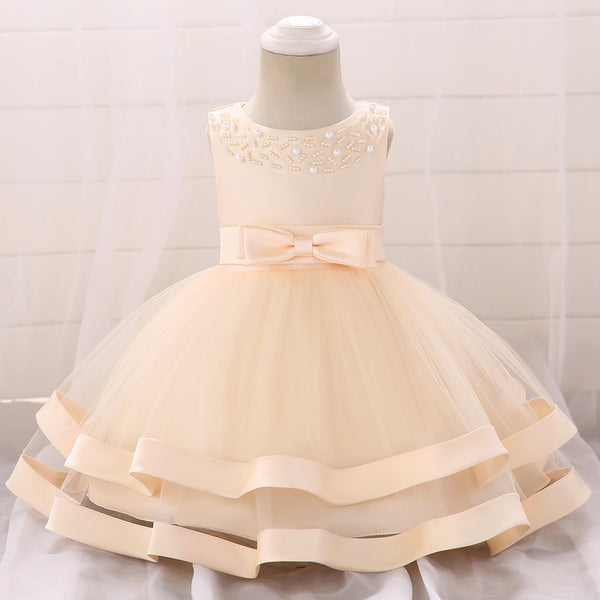 Baby Girl Birthday Party Dress Infant Summer Cozy Embroidery Princess Dress