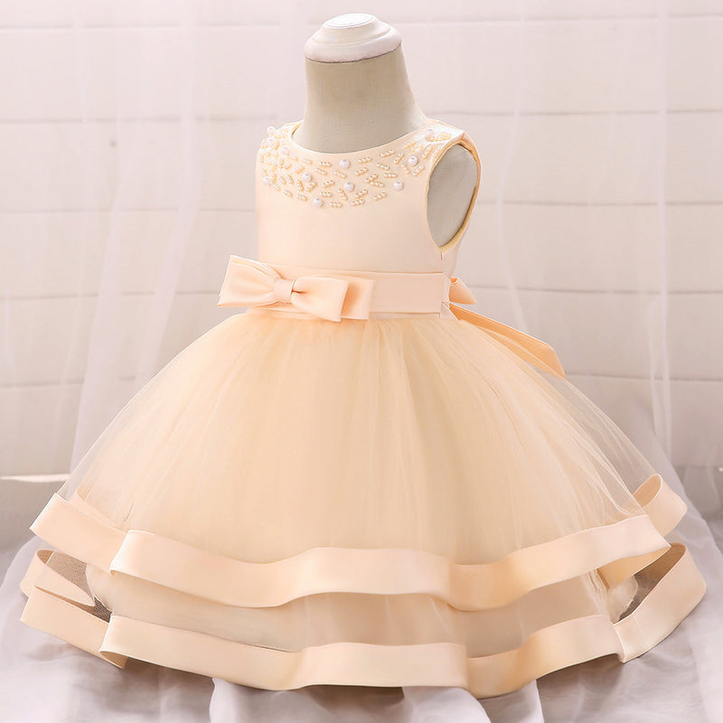 Baby Girl Birthday Party Dress Infant Summer Cozy Embroidery Princess Dress