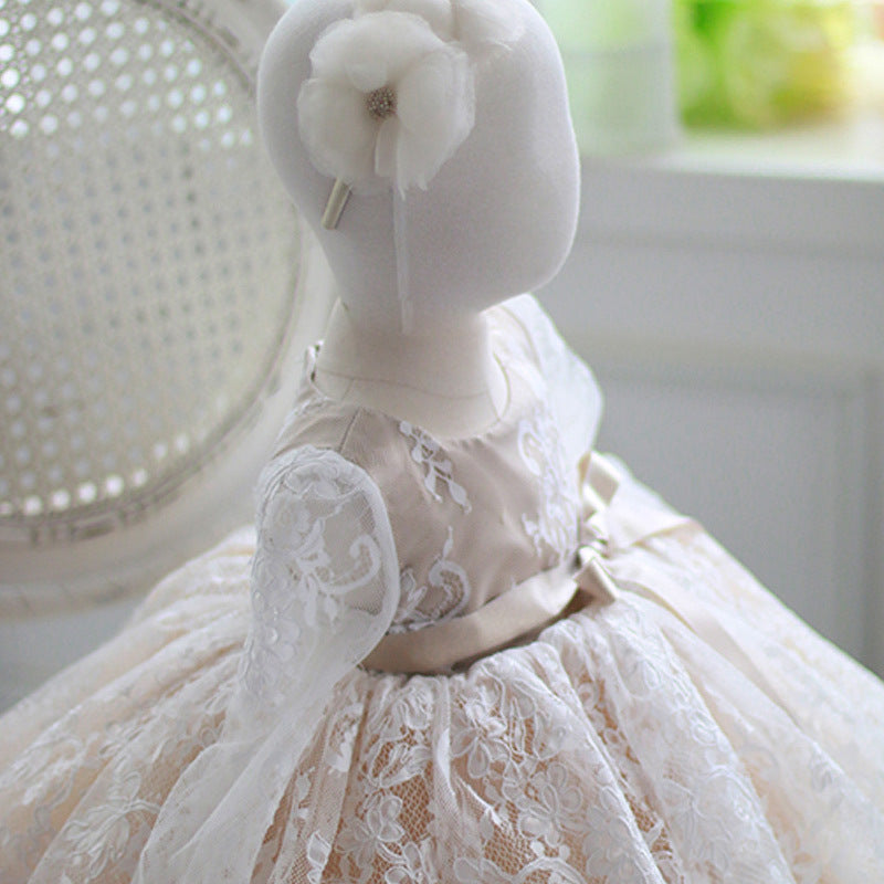 Baptism Dresses Girl Lace Puffy Princess Dresses Baby Girl Prom Formal Dresses