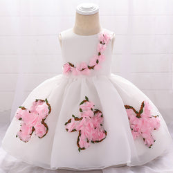 Flower Girl Dress Toddler Summer Princess Dress Sleeveless Petal Formal Party Dress