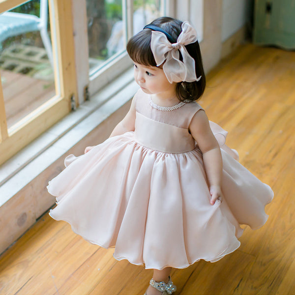 Baby Girl Peincess Dress Summer Cute Elegant Puffy Birthday Party Dress
