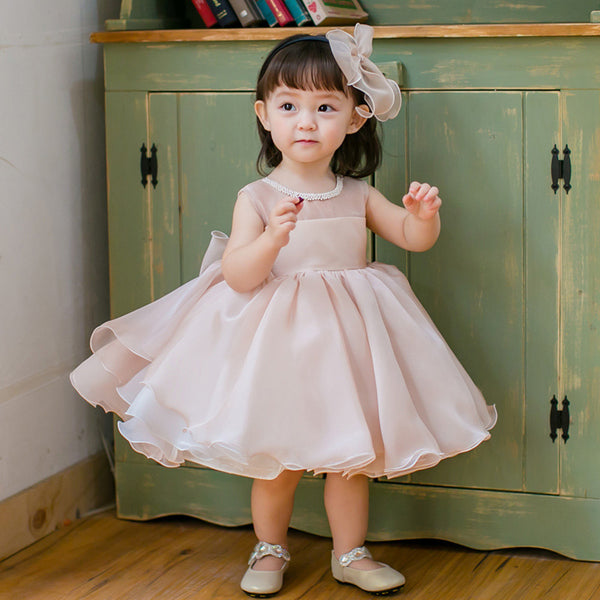 Baby Girl Peincess Dress Summer Cute Elegant Puffy Birthday Party Dress