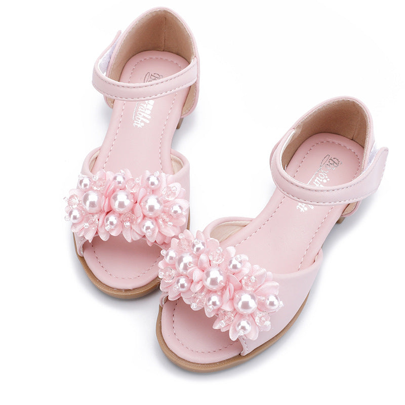 Summer Girls Cozy Bow Pearl  Princess Sandal