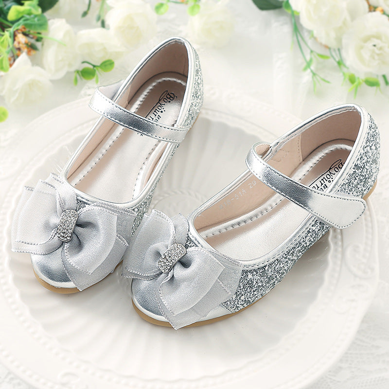 Toddler Playful And Cute Sandals Girls Bow Sequin Beads Princess Sandals
