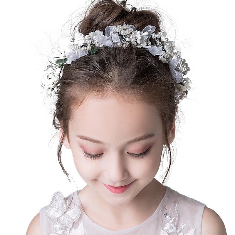 Elegant Head Flower Child Hairpin Bead Headdress