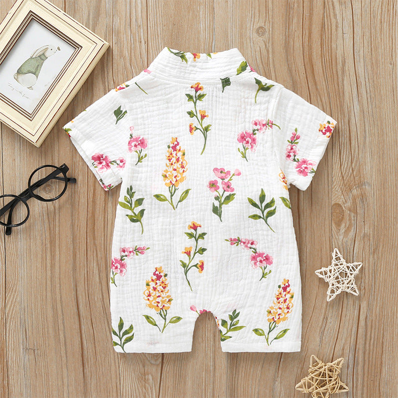 Soft Baby Floral Rompers