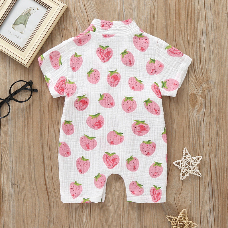 Soft Baby Floral Rompers