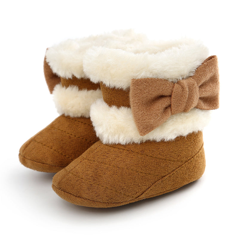 Winter Plus Velvet Toddler Girl Dress Shoes, Brown / 12-18 Months (13cm) Winter Plus Velvet Toddler Girl Dress Shoes, Brown / 12-18 Months (13cm)