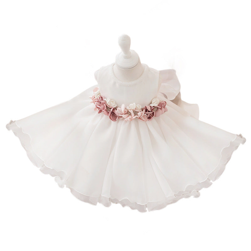 Baptism Dresses Baby Girl Wedding Puffy Formal Dresses Flower Girl Dress