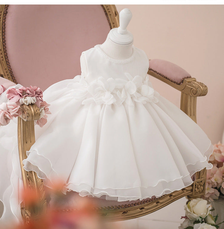 Baptism Dresses Baby Girl Wedding Puffy Formal Dresses Flower Girl Dress