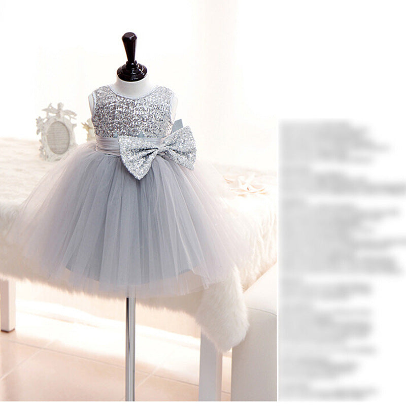 grey infant dress The Juniper Shop Little Darling Infant Dress - 18M