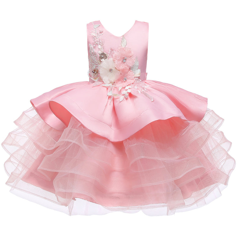 Baby Girl and Toddler Summer Princess Dress Flower Girl Princess Party Dress