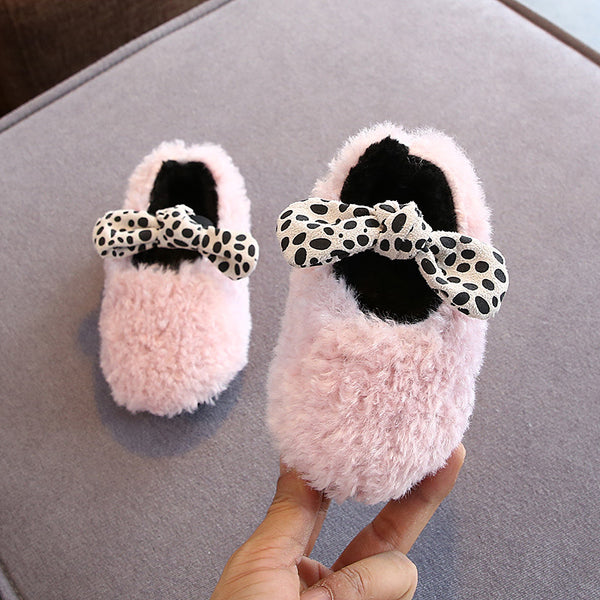 Winter Baby Girl Plush Warm Princess Shoes