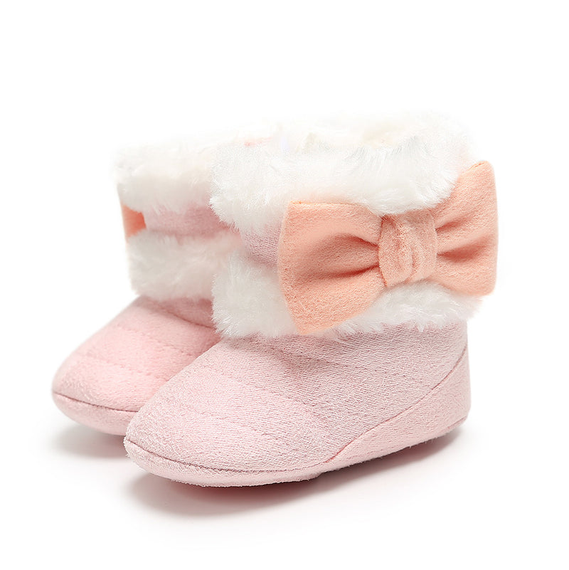 Winter Plus Velvet Toddler Girl Dress Shoes, Pink / 6-12 Months (12cm) Winter Plus Velvet Toddler Girl Dress Shoes, Pink / 6-12 Months (12cm)