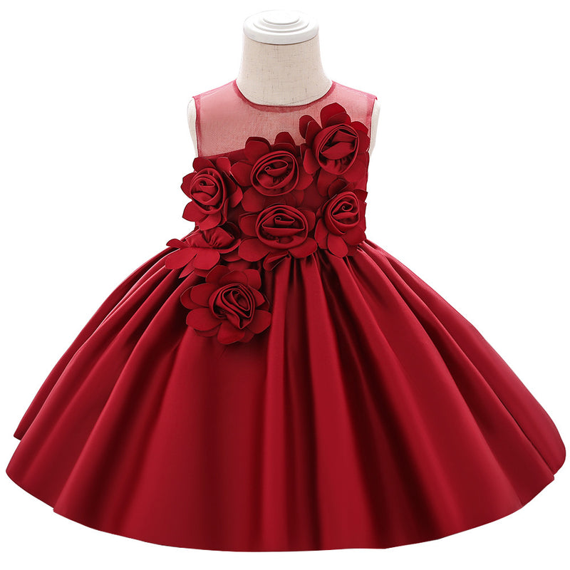 Girl Christmas Dress Baby Girl Easter Dress Birthday Party Dress Sleeveless Flower Girl Dress Princess Dress