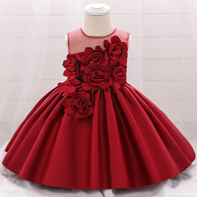 Girl Christmas Dress Baby Girl Easter Dress Birthday Party Dress Sleeveless Flower Girl Dress Princess Dress