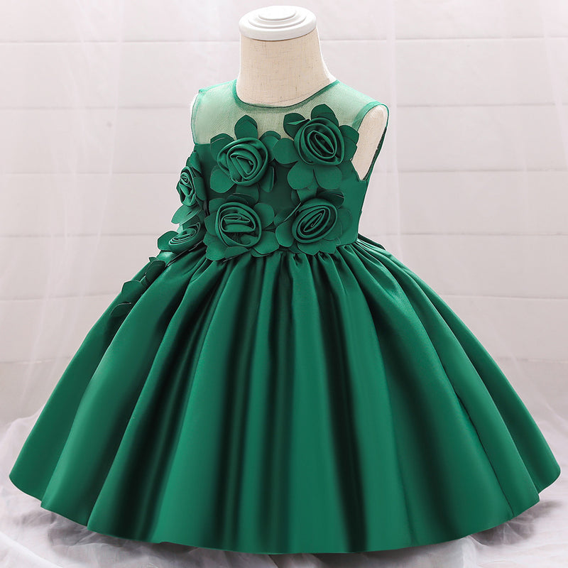 Girl Christmas Dress Baby Girl Easter Dress Birthday Party Dress Sleeveless Flower Girl Dress Princess Dress