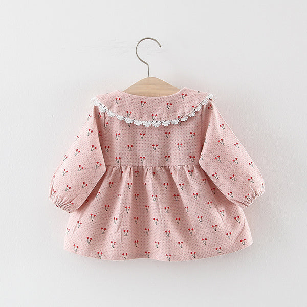 Baby Girls Autumn Printing Daily Dress