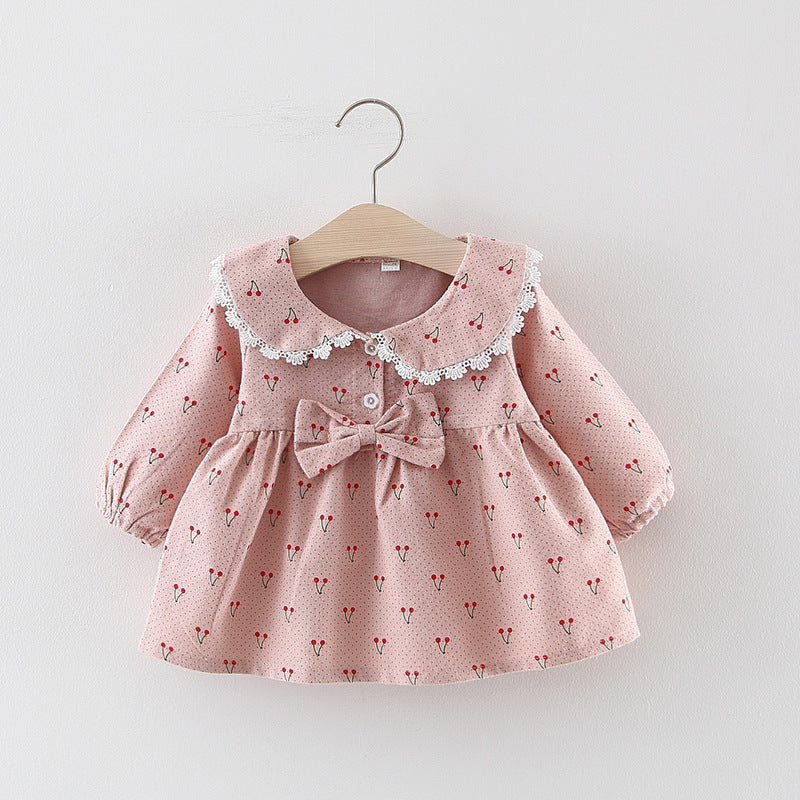 Baby Girls Autumn Printing Daily Dress