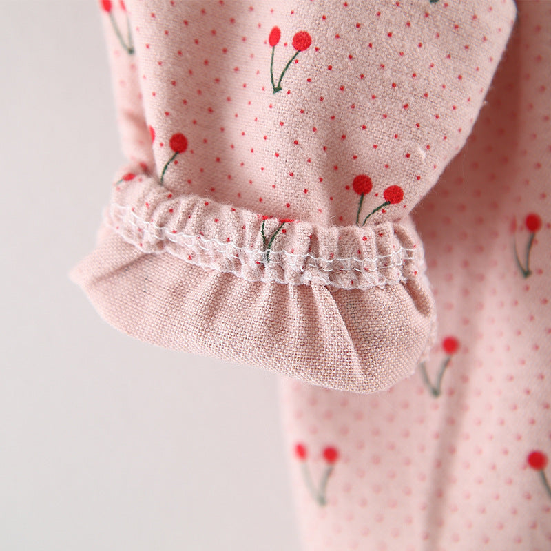 Baby Girls Autumn Printing Daily Dress