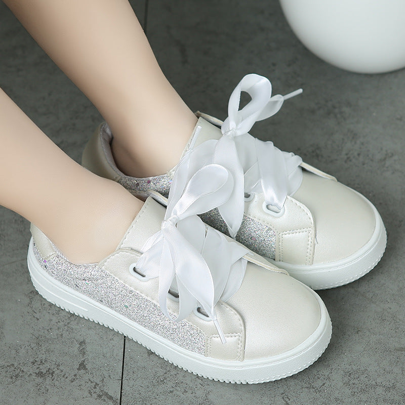 Girls Sequined Flat Soft Princess Shoes