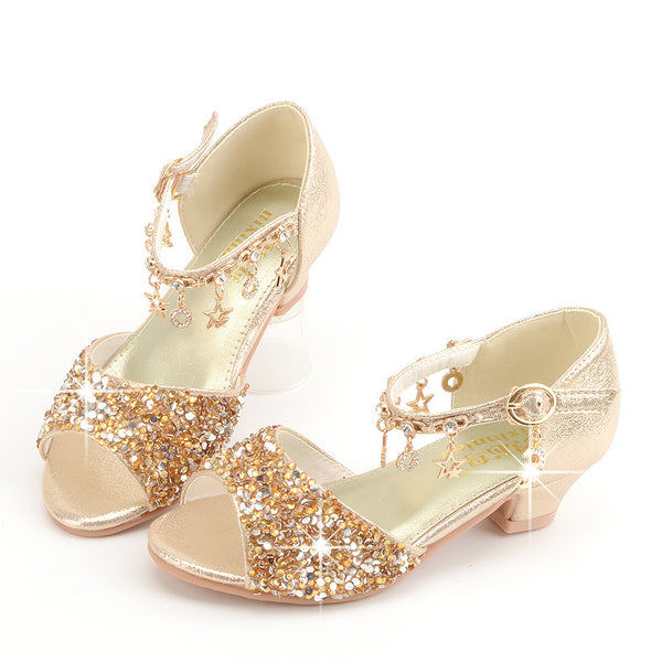 Cute Girls Sequins Princess Sandal