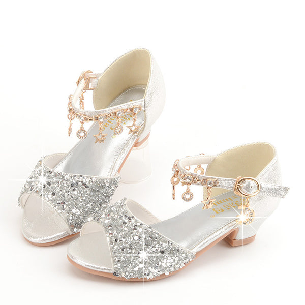 Cute Girls Sequins Princess Sandal