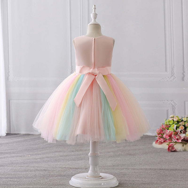 Summer Colorful Wedding Party Princess Dress