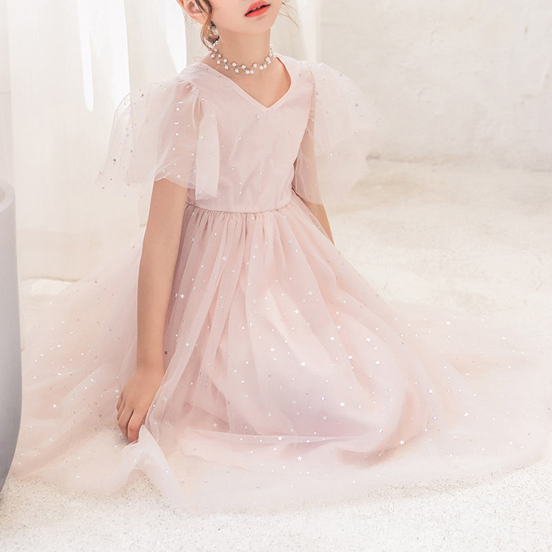 Girls Elegant Star Princess Dress