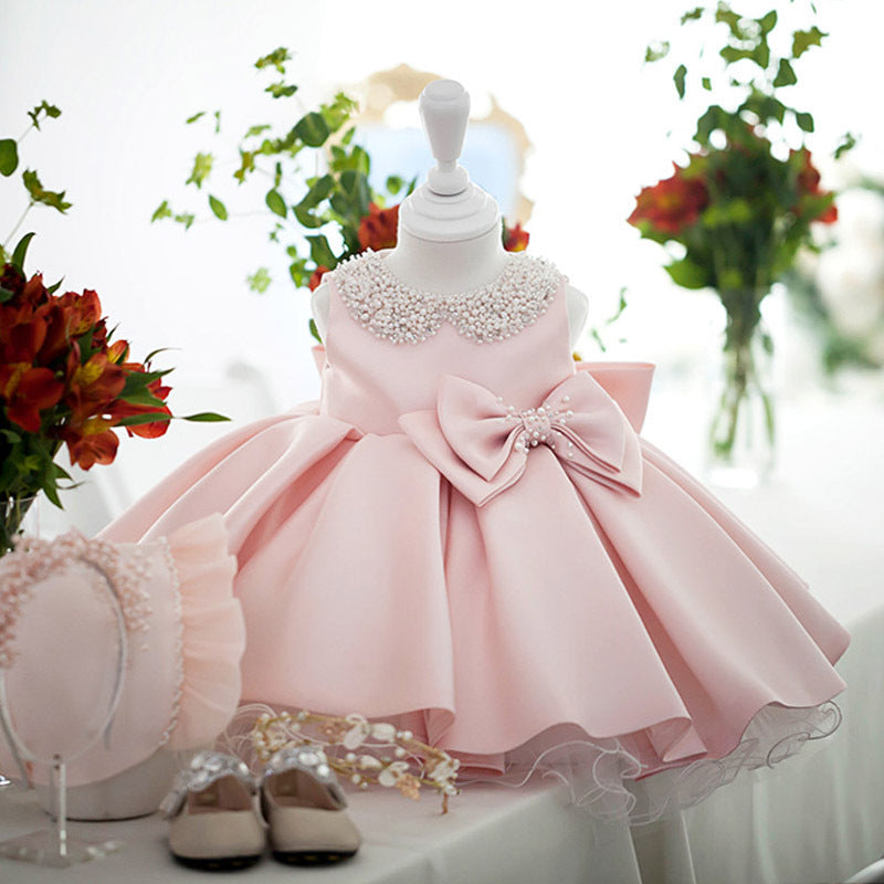 Girl Christmas Dress Toddler Princess Dress Summer Beaded Bow Dress Birthday Party Dress Girl Christmas Dress Toddler Princess Dress Summer Beaded Bow Dress Birthday Party Dress