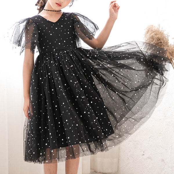 Girls Elegant Star Princess Dress