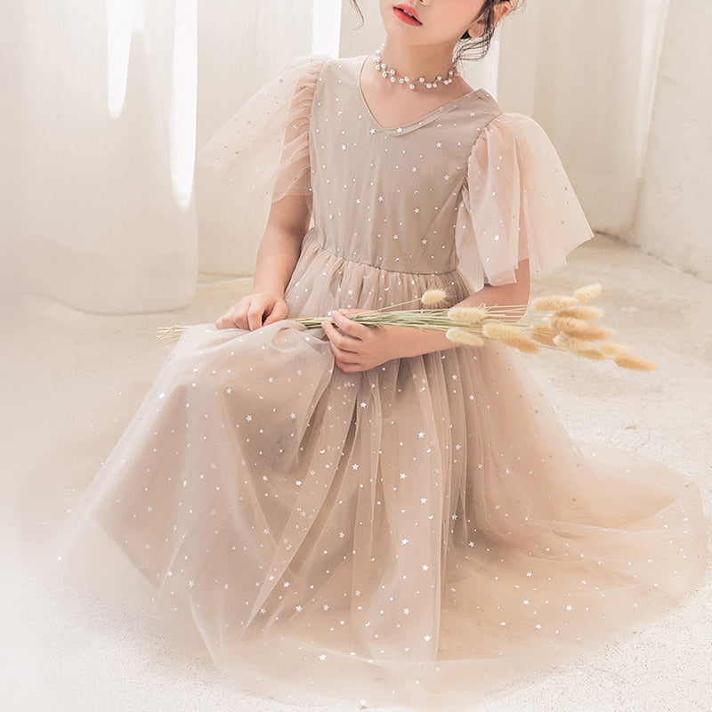 Girls Elegant Star Princess Dress