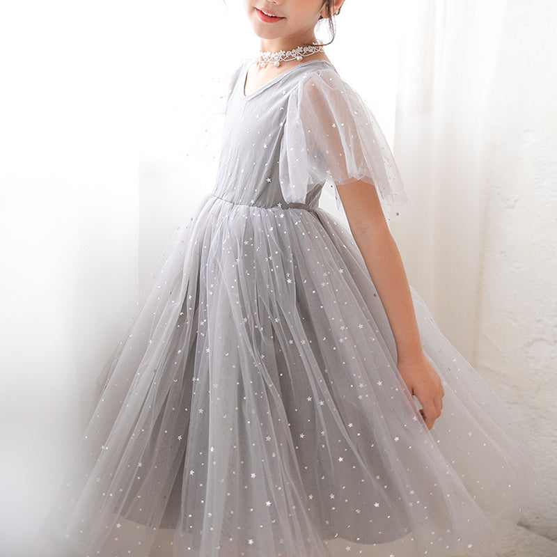 Girls Elegant Star Princess Dress