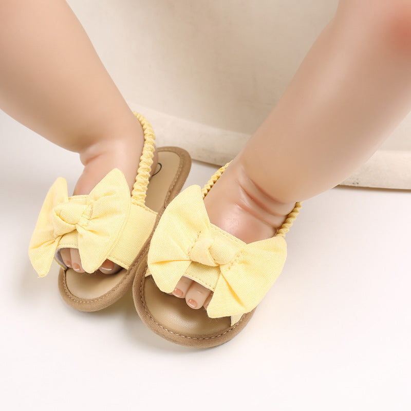 Cute Summer Soft Sole Flat Bow Knot Sandals