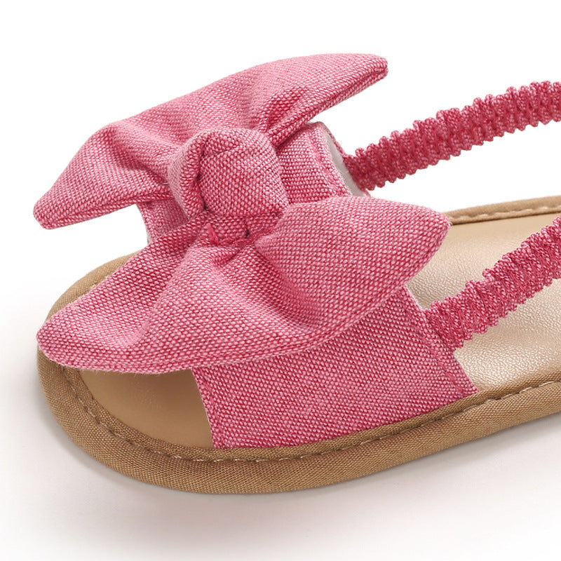 Cute Summer Soft Sole Flat Bow Knot Sandals