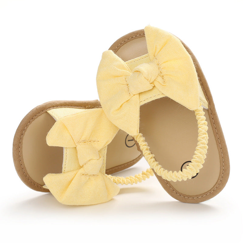 Cute Summer Soft Sole Flat Bow Knot Sandals