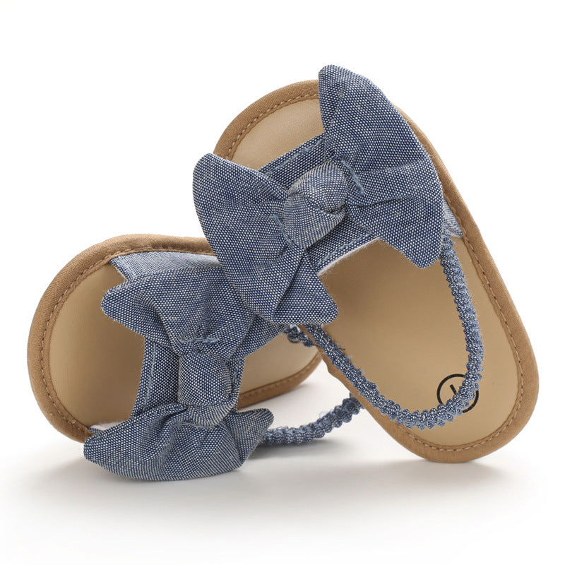 Cute Summer Soft Sole Flat Bow Knot Sandals