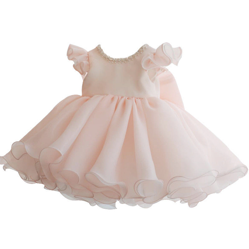 Girl Birthday Dresses Toddler Pink Puffy Party Formal Princess Dress