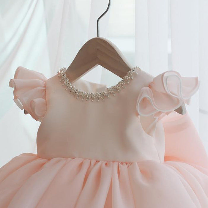 Girl Birthday Dresses Toddler Pink Puffy Party Formal Princess Dress