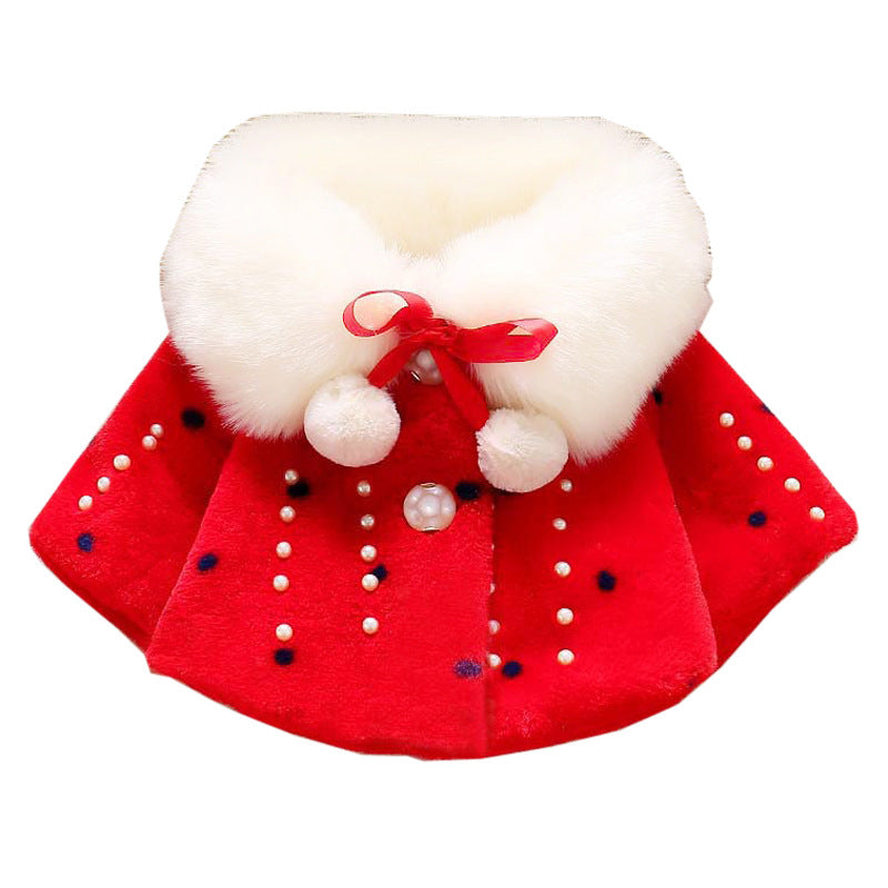 Baby Girl Winter Plush Princess Coat