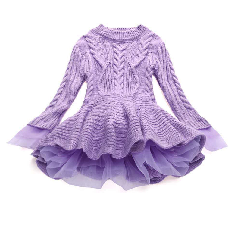 Baby Girls Winter Cute Knit Tutu Sweater