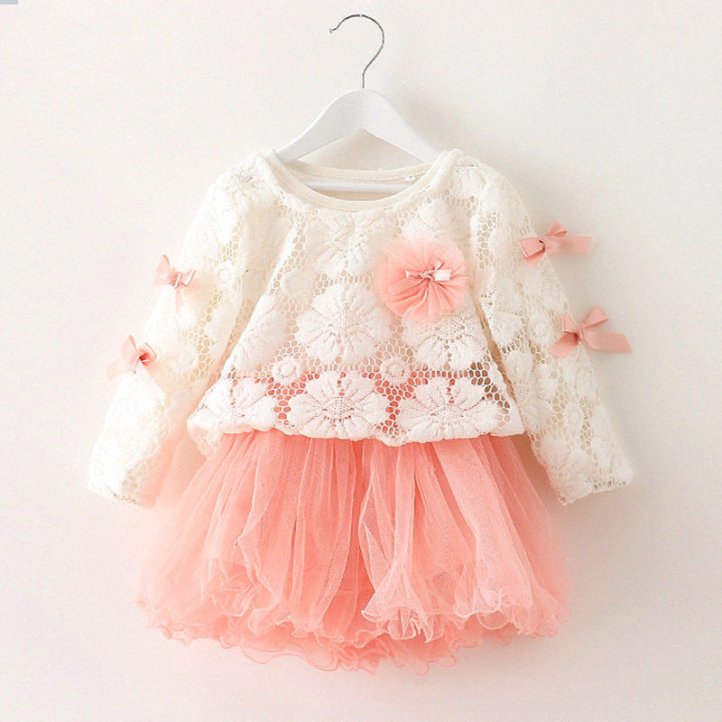 Summer Girls  Two Piece Baby Mesh Princess Dress Set